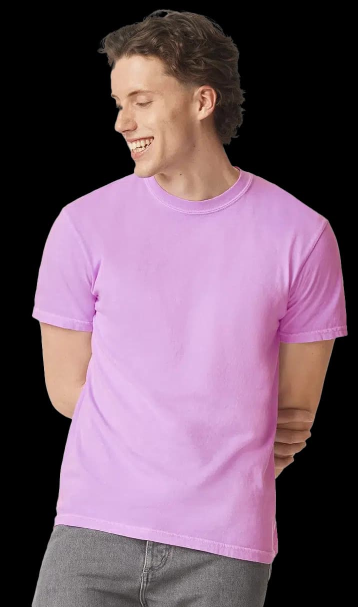 Custom Garment-Dyed Heavyweight — t-shirt for printing and embroidery