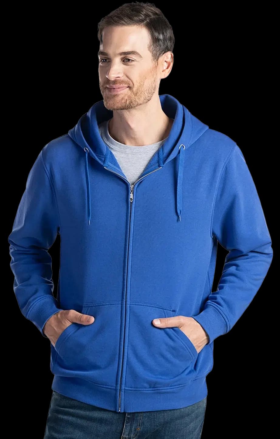 Custom Surfer Full-Zip Sweatshirt — hoodie for printing and embroidery